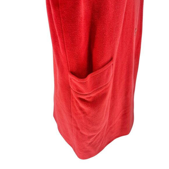 Luisa Spagnoli Vintage Coat Womens Size S Red Wool Pockets LS Made In Italy - Picture 5 of 14